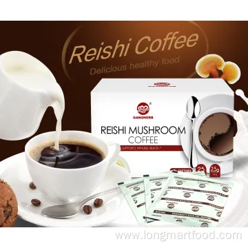 OEM Reishi Mushroom Ganoderma Black Instant Coffee 2 in 1